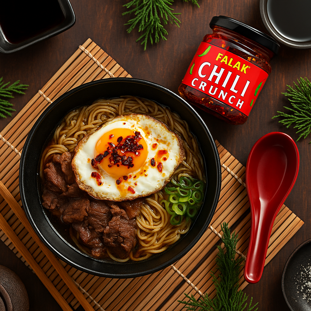 ramen with chili crunch