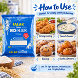 Falak Rice Flour - 1 kg – image 3