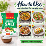 Falak Iodized Salt - 800gm – image 4