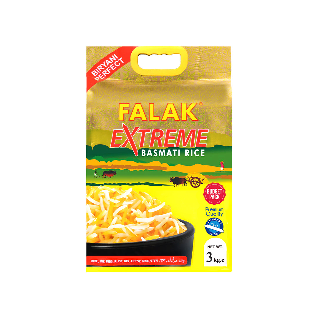 Extra Extren Rice Extreme Basmati Rice - 3kg (Biryani Rice) Budget Pack! – Falak Rice