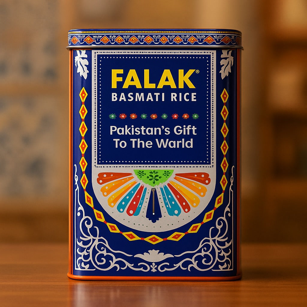 Falfa Rice Falak Extreme Basmati Rice 2kg - Limited Edition Tin – Falak Rice
