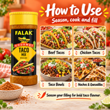 Falak Taco Spice Mix - 75gm – image 8