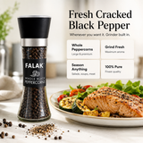 Himalayan Pink Salt + Black Peppercorn Grinder