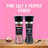 Himalayan Pink Salt + Black Peppercorn Grinder